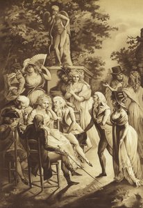 Une conférence de Madame de Stael - French School