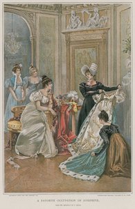 Une occupation favorite de Joséphine - French School