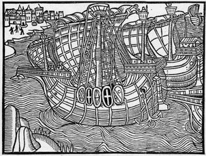 Une flotte au XVe siècle, d