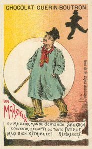 Un gentleman cherchant un emploi bien payé et facile - French School