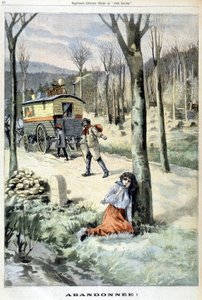 Une gitane abandonnée par sa famille - dans « Le Petit Parisien » du 15/03/1903 - French School