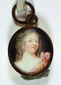 Une dame, en draperie cramoisie - French School