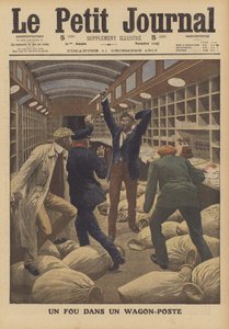Un fou dans un wagon postal d