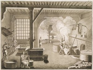 Atelier de teinturiers de soie, de l