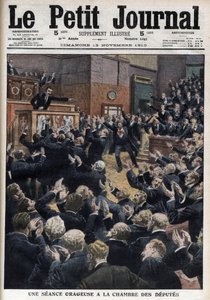 Séance orageuse à la Chambre des députés - Le Premier ministre Aristide Briand accuse le chef des socialistes, Jean Jaurès, d