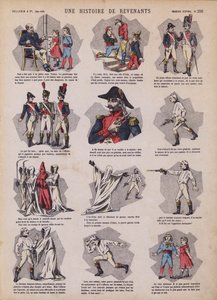 Une histoire de fantômes (lithographie en couleur) - French School