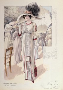 Robe de ville, des Grandes Modes de Paris - French School