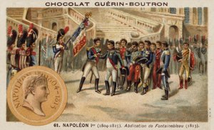 Abdication de Napoléon à Fontainebleau - French School