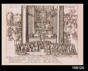 Abjuration de Henri IV (1553-1610) à Saint-Denis le 15 juillet 1593 - French School