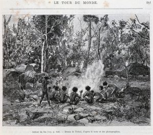 Aborigènes sous la surveillance d