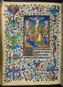 Crucifixion, des Heures du Chevalier - French School
