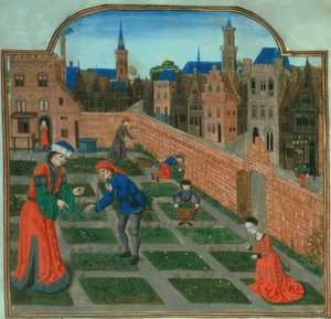 Un jardin de ville fortifié, du 