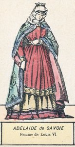 Adélaïde de Savoie, femme de Louis VI - French School