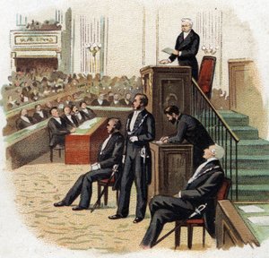 Adolphe Thiers (1797-1877), Président de la République à la tribune de l