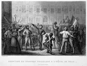 Adoption du drapeau tricolore à l