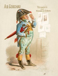 Publicité pour les vêtements pour hommes et enfants Ad Godchau - French School