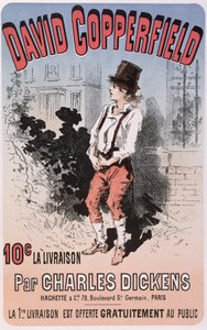 Publicité pour David Copperfield de Charles Dickens, 1884 - French School