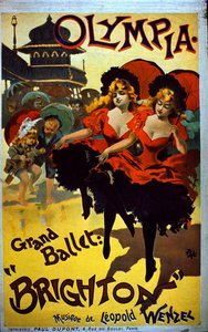 Publicité pour la production de Grand Ballet de Brighton à l