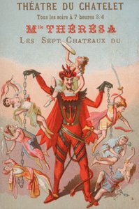 Publicité pour une représentation au Théâtre du Châtelet, Paris - French School