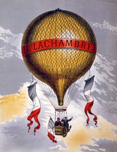 Publicité pour les ballons fabriqués par H. Lachambre, 1880-1900