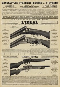 Publicité pour des fusils - French School
