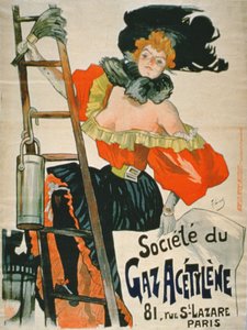 Publicité pour la Société du Gaz Acétylène, Paris