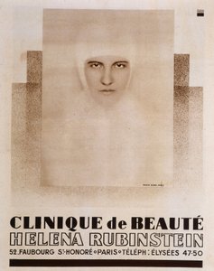 Publicité pour la clinique de beauté Héléna Rubinstein à Paris - dans Vu - French School