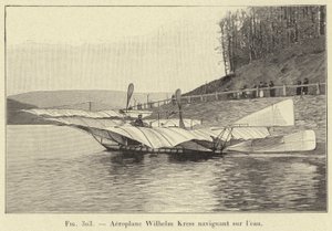 Aéroplane Wilhelm Kress naviguant sur l