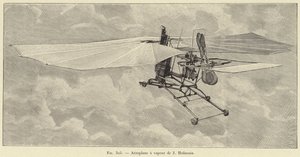 Aéroplane à vapeur de J Hofmann - French School