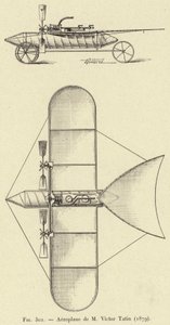 Aéroplane de M Victor Tatin (1879) - French School