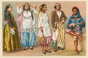 Costume africain - French School
