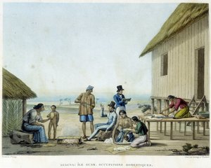Agagna : Île de Guam, occupations domestiques