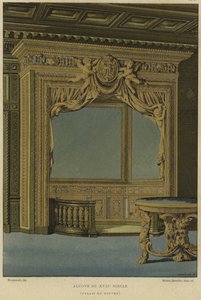 Alcôve, Palais du Louvre, Paris, 17e siècle - French School