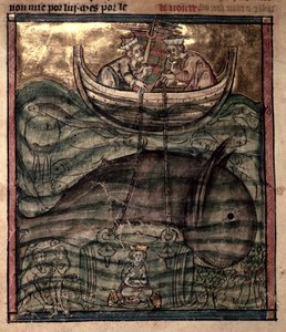 Alexandre le Grand descendu au fond de la mer dans une "cage" de verre, extrait de "L