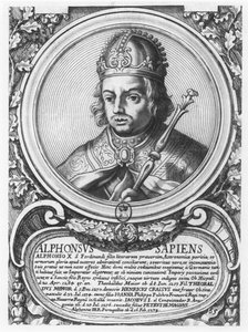 Alfonso X, le Sage (gravure) - French School