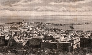Alger - Algérie - gravure dans "La France illustrée: géographie, histoire, administration statistique" par V.A. Malte-Brun. 1884