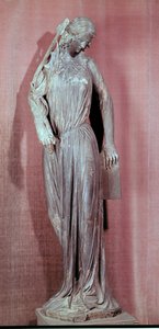 Figure allégorique de la Synagogue, du portail du transept sud de la cathédrale de Strasbourg, vers 1230