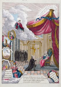 Allégorie du rapport donné à Louis XVI (1754-93) par Jacques Necker (1732-1804) en 1781
