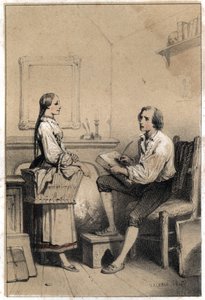 Alois Senefelder (ou Aloysius ou Aloys) ou Johann Nepomuk Franz Aloys (1771-1834), poète et graveur tchèque, reste sans feuille de papier dans un moment de colère et de désespoir qui l