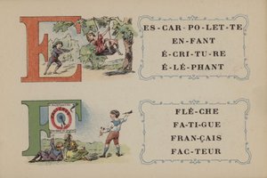 Alphabet De La Phosphatine Falières (lithographie en couleur) - French School