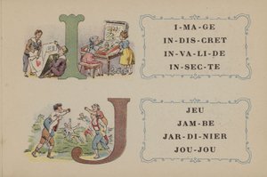 Alphabet De La Phosphatine Falières (lithographie en couleur)