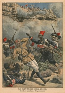 Embuscade à Abir-Taouil, mort du capitaine Fiegenschuh, illustration de 