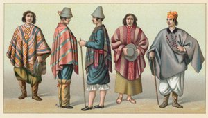Costume américain - French School