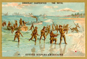 Troupes américaines débarquant, Guerre hispano-américaine