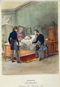 Un médecin militaire dans le Royaume de Saxe, vers 1840