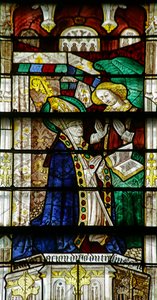 Un ange annonce la mort de Saint Taurin - French School