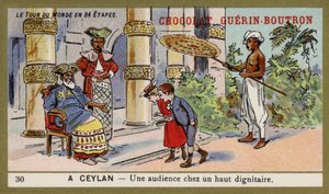 Audience avec un haut dignitaire, Ceylan - French School