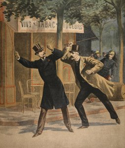 Un incident entre Esterhazy et Picquart, illustration du Petit Journal : Supplément illustré, 17 juillet 1898 - French School