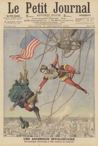 Une ascension involontaire (litho couleur) - French School