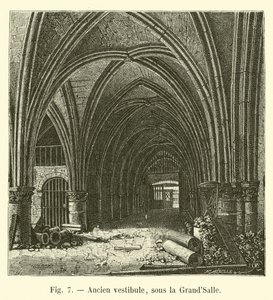 Ancien vestibule, sous la Grand-Salle - French School